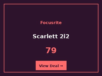 Focusrite Scarlett 2i2