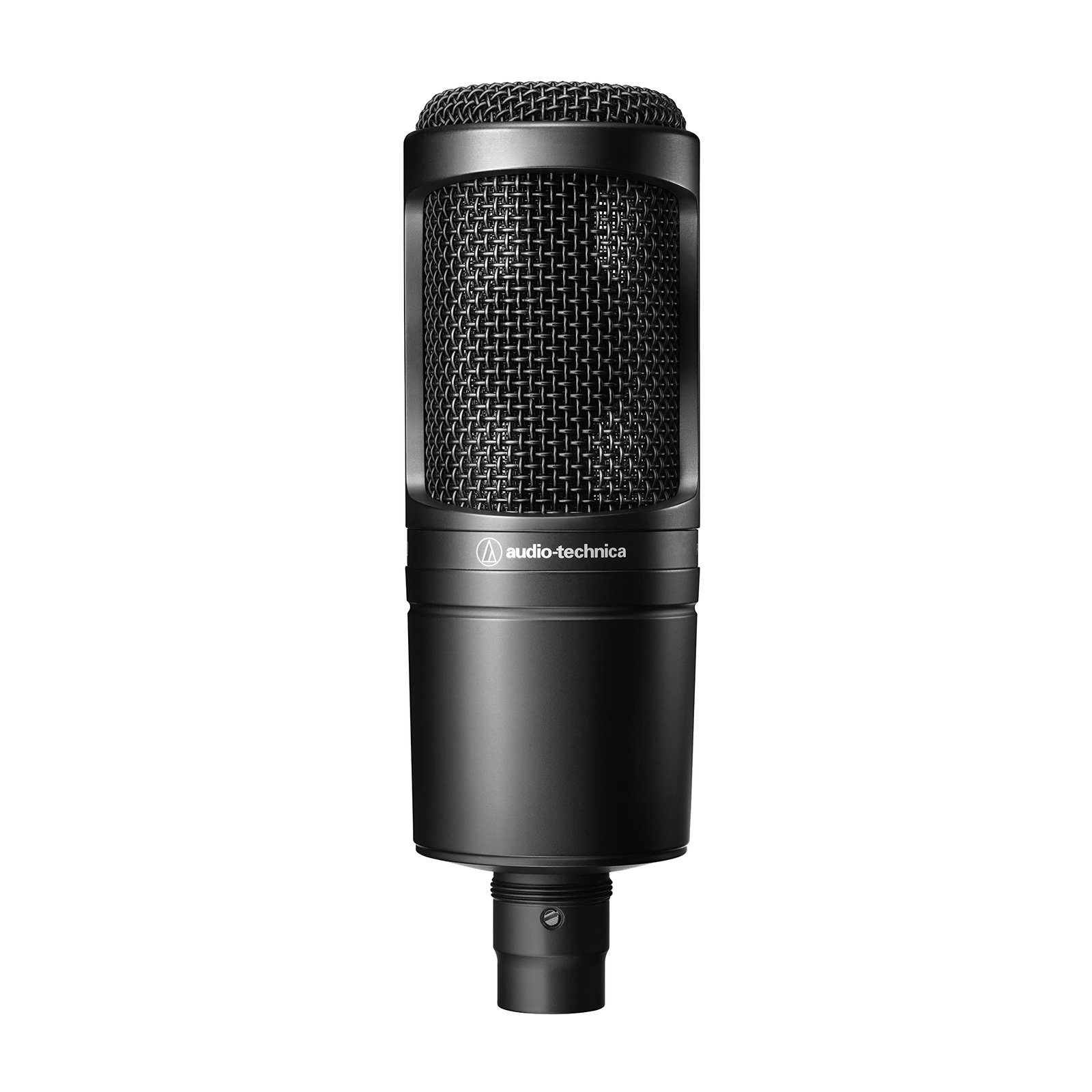 Audio-Technica AT2020 Cardioid Condenser Studio XLR Microphone, Ideal for Project/Home Studio Applications, Black AT2020 Microphone Black