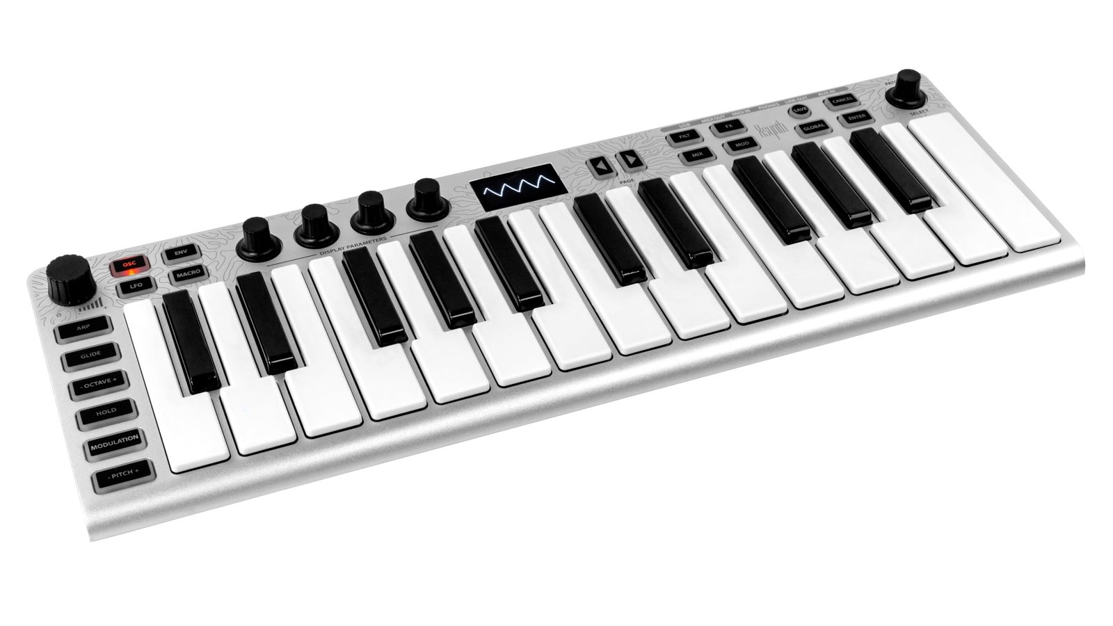 ESI Xsynth Ultra-Thin 25-Key Synthesizer with Integrated Master Keyboard and Audio/MIDI Interface