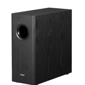 Edifier T5s Powered Active Subwoofer with 70W RMS, 8" Long-Throw Woofer, Deep Bass (35Hz) Speaker, Built-in Amp, Low Distortion, Phase Selector & Energy-Efficient for Home & Studio Audio, Black